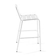 OVIALA - Chaise de bar haute en métal blanc - Palavas - vignette