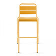 OVIALA - Chaise haute de jardin en métal jaune - Palavas - vignette