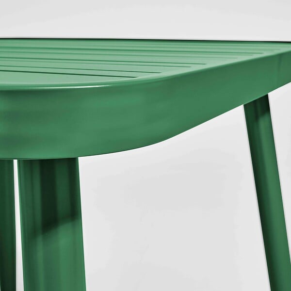 OVIALA - Table de jardin carrée en aluminium vert olive - Bristol - large