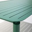 OVIALA - Table de terrasse rectangulaire en aluminium vert foncé - Almada - vignette