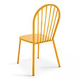 OVIALA - Ensemble table de jardin et 8 chaises bistrot en acier jaune - Palavas - vignette