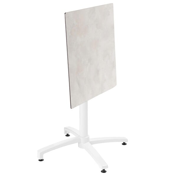 OVIALA - Pied de table avec système inclinable en aluminium blanc Klipo - Klipo - large