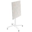 OVIALA - Pied de table avec système inclinable en aluminium blanc Klipo - Klipo - vignette