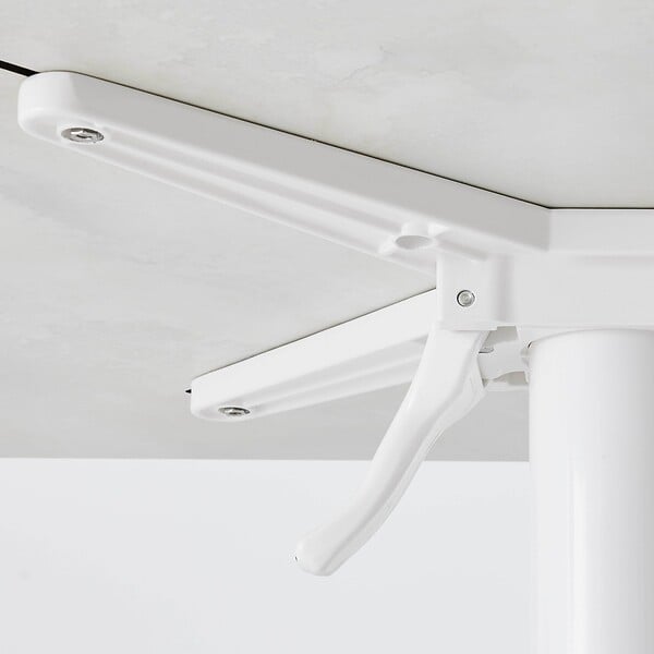 OVIALA - Pied de table avec système inclinable en aluminium blanc Klipo - Klipo - large