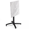 OVIALA - Pied de table avec système inclinable en aluminium noir Klipo - Klipo - vignette