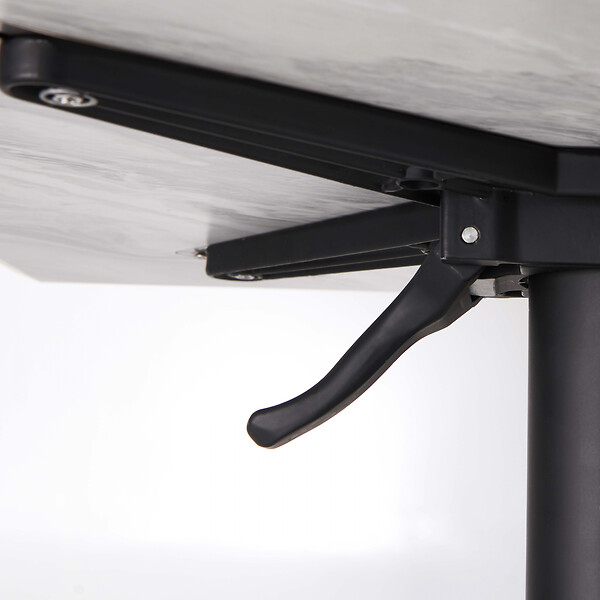 OVIALA - Pied de table avec système inclinable en aluminium noir Klipo - Klipo - large