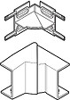 OBO BETTERMANN - Angle exterieur AXIS variable 50 x 16mm - OBO BETTERMANN - 6131258 - vignette