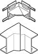 OBO BETTERMANN - Angle plat AXIS variable 50 x 16mm - OBO BETTERMANN - 6131278 - vignette
