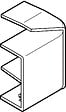 OBO BETTERMANN - Angle interieur AXIS variable 50 x 16mm - OBO BETTERMANN - 6131247 - vignette