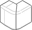 OBO BETTERMANN - Angle exterieur CLIDI 90X55mm - REHAU - 6132932 - vignette