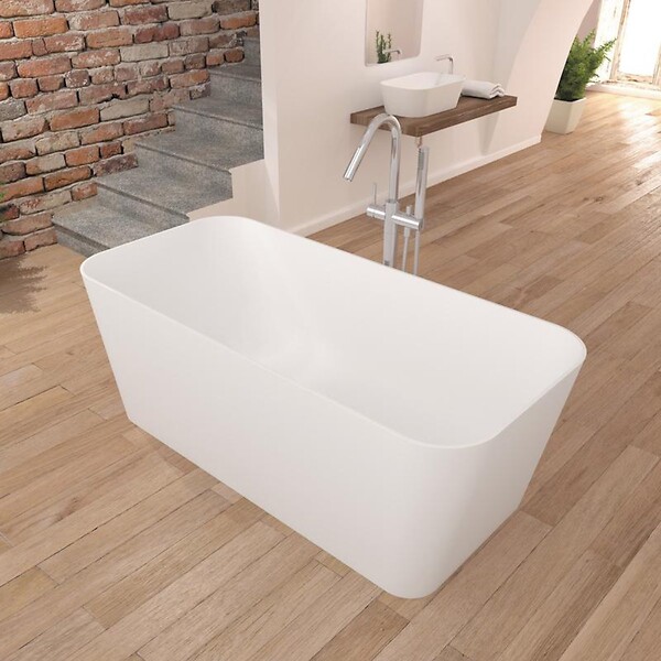 SANYCCES - Baignoire îlot design en sanydur rectangulaire RUST 150 cm - large