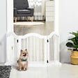 PAWHUT - Barrière modulable pliable barrière de sécurité 154,5L x 61H cm MDF blanc - vignette
