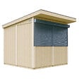 TIMBELA - Grand stand marché avec comptoir 5,9 m2 - H240x248x305 cm - Construction de Panneaux LP Smartside - Timbela M950-HARVEST HONEY - vignette