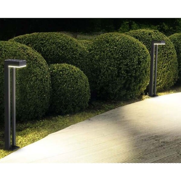 ASLO - Lot de 2 bornes de jardin Eclairage LED Solaire Extérieur 100 Lm Autonomie 3 nuits IP54 ASLO - large