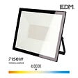 EDM - Projecteur LED 150W Noir Étanche IP65 12000lm (1200W) - Blanc Naturel 4000K - vignette