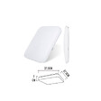 EDM - Plafonnier Carré Extra-Plat 24W 2490lm (100W) - Blanc Naturel 4000K - vignette