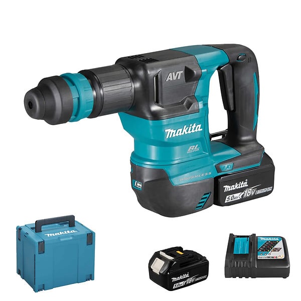 MAKITA - Piqueur SDS+ 3,1J Brushless 2x5Ah 18V LXT ® MAKITA DHK180RTJ en MAKPAC - large