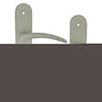 CHRISLIGNE - Ens.poig/plaq bdc azur aluminium finition inox - vignette