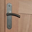 CHRISLIGNE - Ens.poig/plaq bdc azur aluminium finition inox - vignette