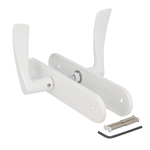 CHRISLIGNE - Ens.beq/plaq bdc azur alu laque blanc - large