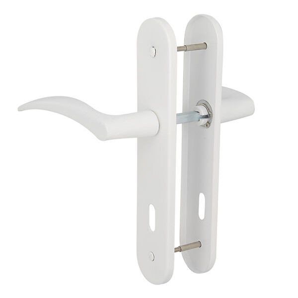 CHRISLIGNE - Ens.beq/plaq cle azur alu laque blanc - large