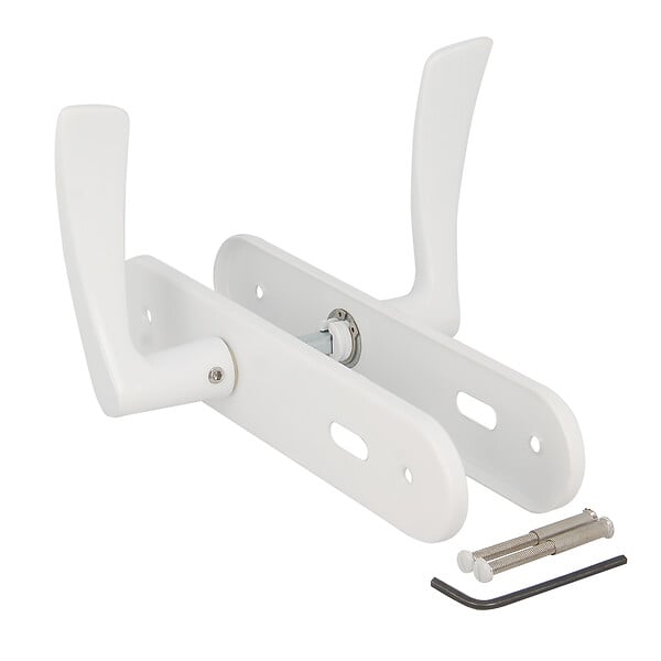 CHRISLIGNE - Ens.beq/plaq cle azur alu laque blanc - large
