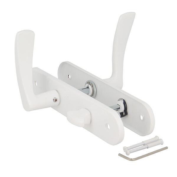 CHRISLIGNE - Ens.beq/plaq cddc azur alu laque blanc - large