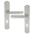 LINEA - Ens poig alum/plaq acier cle jussieu l nickel mat/brillant - vignette