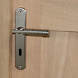 LINEA - Ens poig alum/plaq acier cle jussieu l nickel mat/brillant - vignette