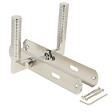 LINEA - Ens poig alum/plaq acier cle jussieu l nickel mat/brillant - vignette