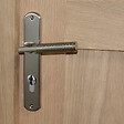 LINEA - Ens poig alum/plaq acier cyl jussieu l nickel mat/brillant - vignette