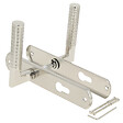 LINEA - Ens poig alum/plaq acier cyl jussieu l nickel mat/brillant - vignette