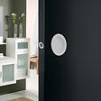 LINEA - Kit poignees cuvette ronde a encastrer bdc zamak blanc - vignette