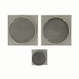 LINEA - Kit poignees cuvette carree a encastrer bdc zamak nickele - vignette