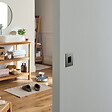 CHRISLIGNE - 1 poignee cuvette a encastrer inox carre 69x69mm trou carre - vignette