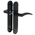 CHRISLIGNE - Ens poig/plaq bdc azur acier / aluminium noir mat - vignette