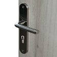 LINEA - Ens pg alu/plaq acier cyl 1 cote pilier tolbiac nickel mat b - vignette