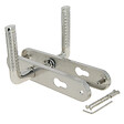 LINEA - Ens pg alu/plaq acier cyl 1 cote pilier tolbiac nickel mat b - vignette