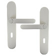 CHRISLIGNE - Ens poig alum/plaq acier cle meudon k nickel satine mat - vignette