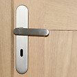 CHRISLIGNE - Ens poig alum/plaq acier cle meudon k nickel satine mat - vignette