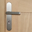 CHRISLIGNE - Ens poig alum/plaq acier cyl meudon k nickel satine mat - vignette