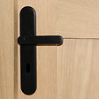 CHRISLIGNE - Ens poig alum/plaq acier cle meudon k noir mat - vignette