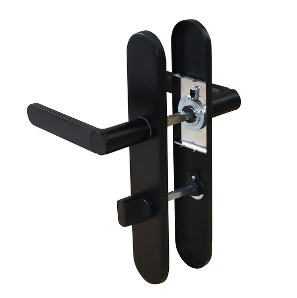 CHRISLIGNE - Ens poig alum/plaq acier cddc meudon k noir mat - large