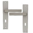 CHRISLIGNE - Ens poig/plaq 195 cle joffrin alum finition inox velours - vignette