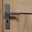 CHRISLIGNE - Ens poig/plaq 195 cle joffrin alum finition inox velours - vignette