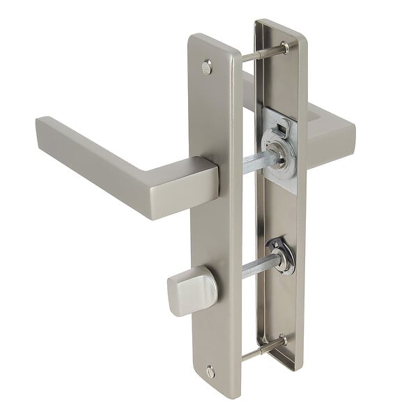 CHRISLIGNE - Ens poig/plaq 195 cddc joffrin alum finition inox velours - large