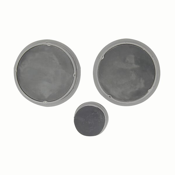 CHRISLIGNE - Kit poign rond a encast 2cuvettes 1 doigt zamak canon fusil - large