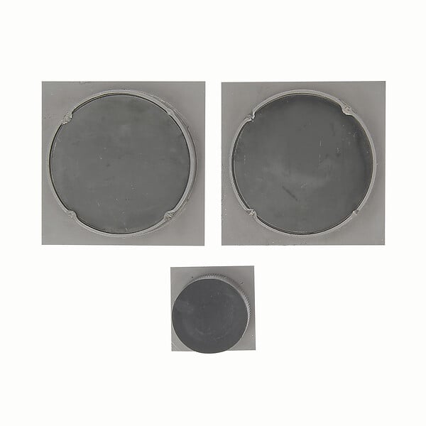 CHRISLIGNE - Kit poign carre a encast 2cuvettes 1 doigt zamak canon fusil - large