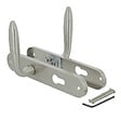 CHRISLIGNE - Ens poig alum /plaq acier cyl egee l nickel mat avec ressort - vignette