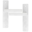 CHRISLIGNE - Ens poig alu/plaq acier 165mm bdc joffrin blanc mat - vignette